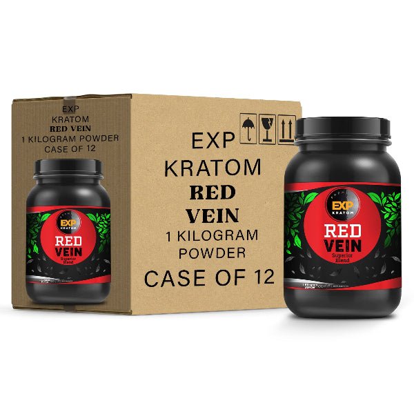 EXP Premium Red Vein Kratom Powder Jar-Lab Tested