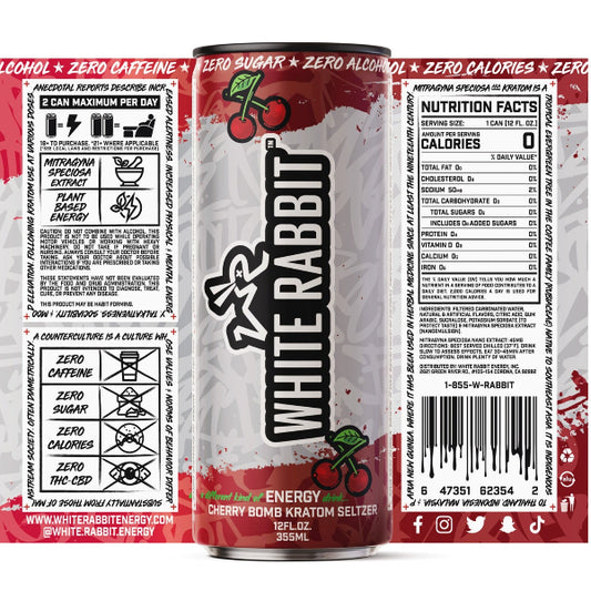 White Rabbit Kratom Seltzers