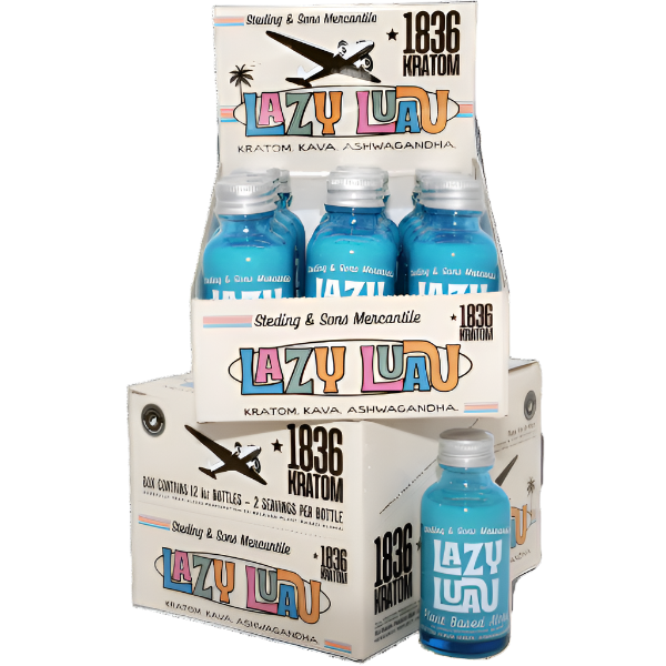 Lazy Luau Kratom Kava Ashwagandha 50mg 15ml