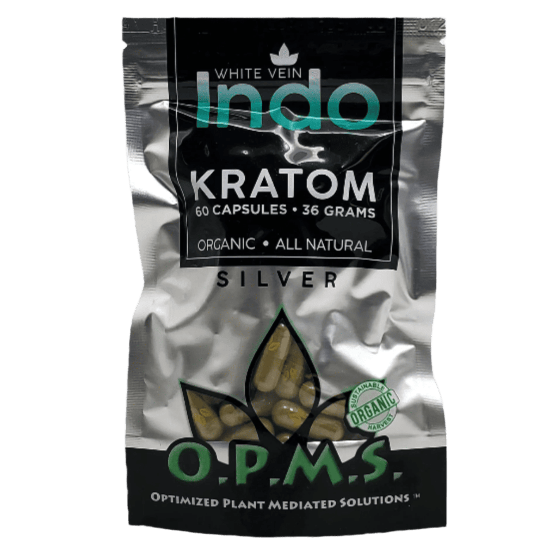 OPMS Silver White Vein Indo Capsules