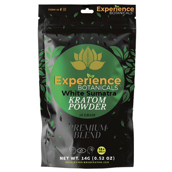 White Sumatra kratom powder at NuWave Botanicals