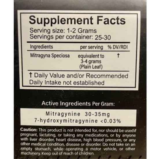 Hush Kratom Ultra Enhanced Powder Extract 50g