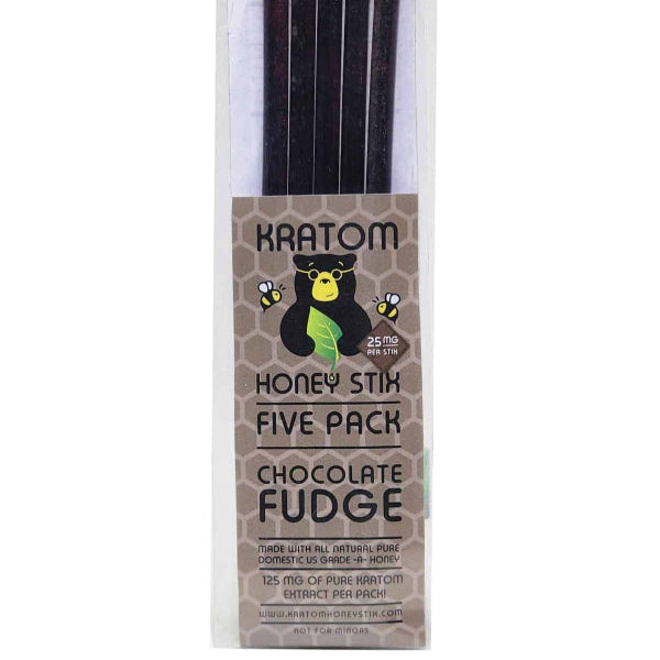 Kratom Honey Stix Chocolate Fudge 25mg 5 pack