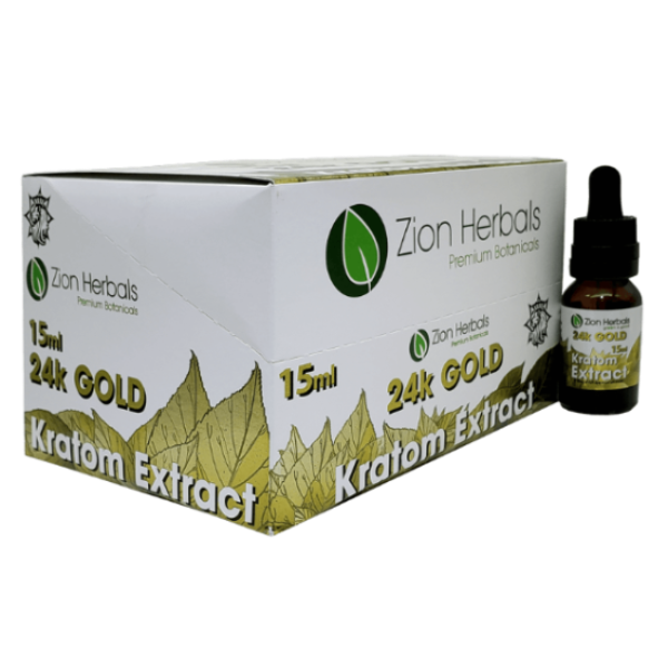 Zion Herbals 24k gold 15ml Display of 12