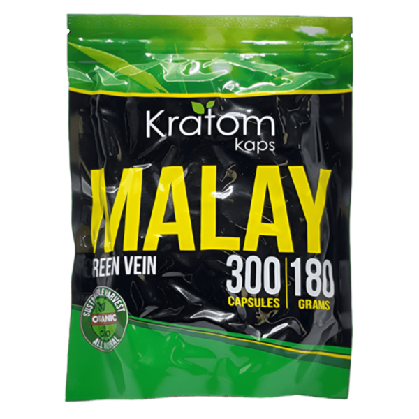 KRATOM KAPS MALAY green V 300ct 180gm min