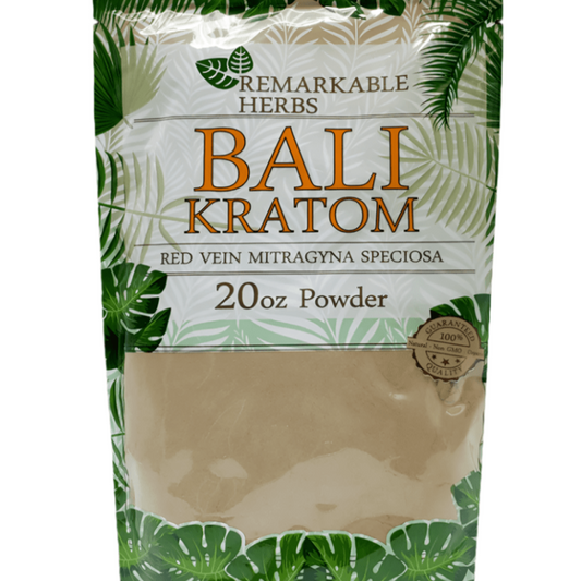 Remarkable herbs BALI kratom RED VEIN 20oz powder min