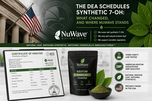 The DEA Schedules Synthetic 7-OH: What Changed, and Where NuWave Stands