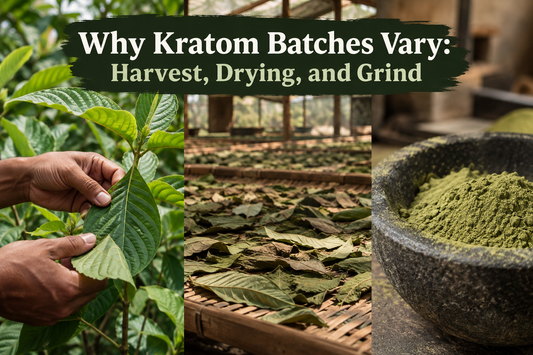 Why Kratom Batches Vary: Harvest, Drying, and Grind