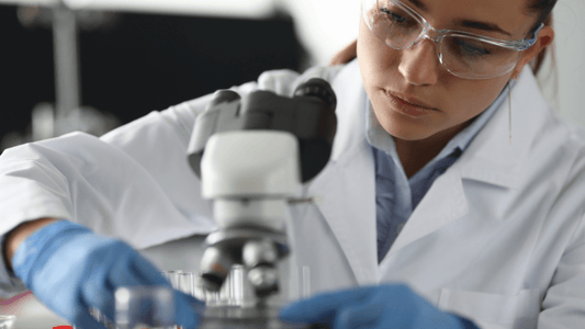 Laboratory Technician Testing Sample