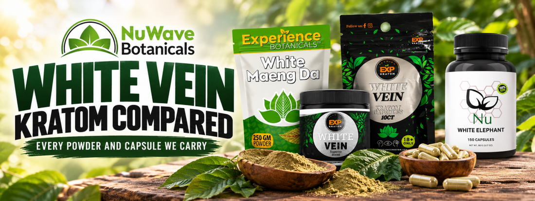 White Vein Kratom Compared: Every Powder and Capsule We Carry