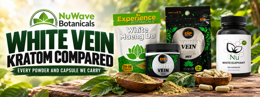 White Vein Kratom Compared: Every Powder and Capsule We Carry