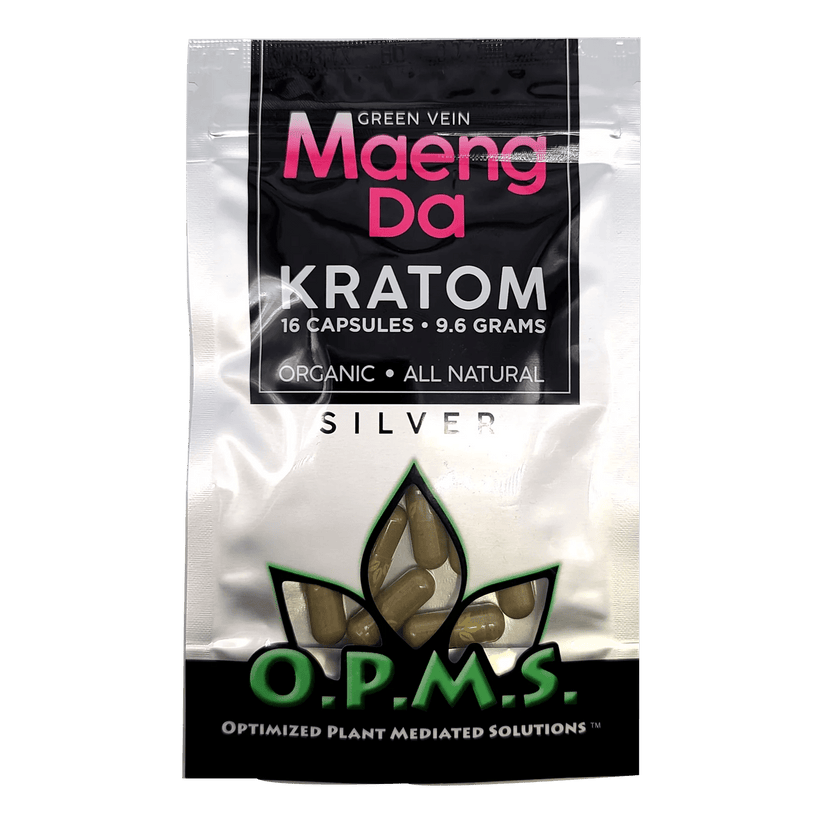 OPMS Silver Green Maeng Da Caps