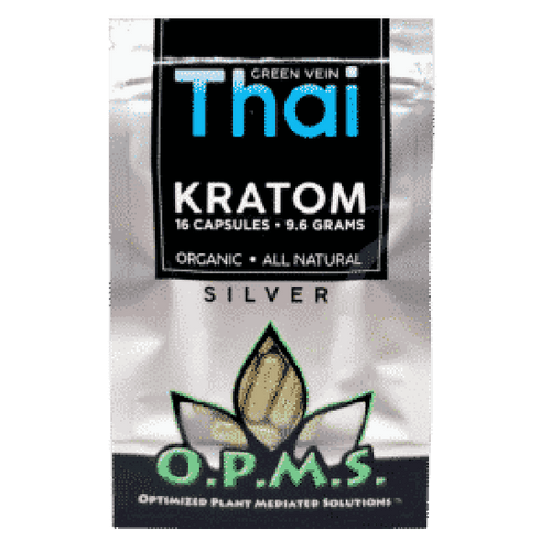 OPMs Silver Green Thai  Kratom Capsules