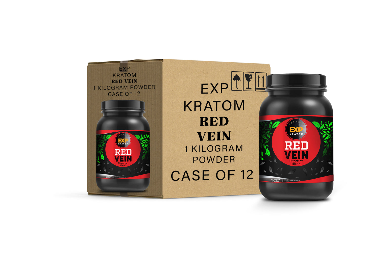 EXP Premium Red Vein Powder Jar