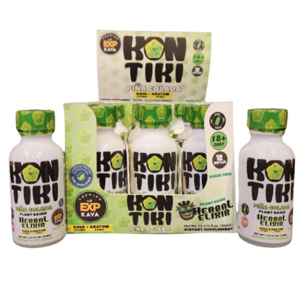 Kon Tiki Herbal Elixir Kratom & Kava