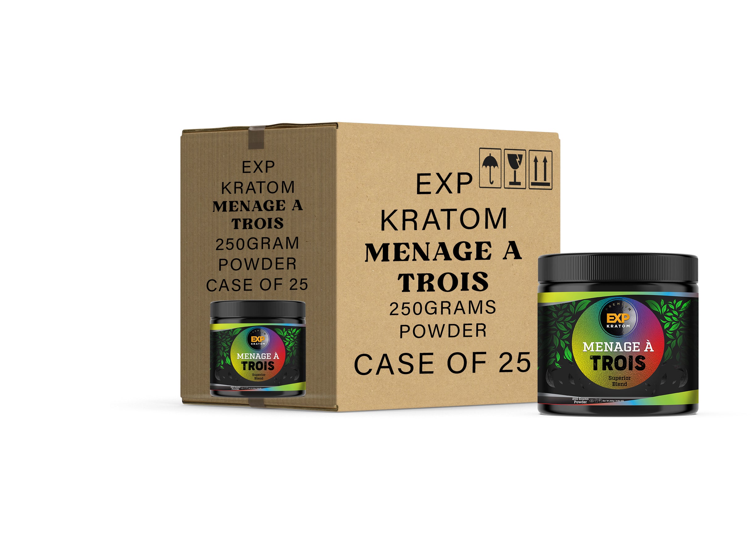 EXP Premium Menage A Trois Powder Jar | NuWave Botanicals