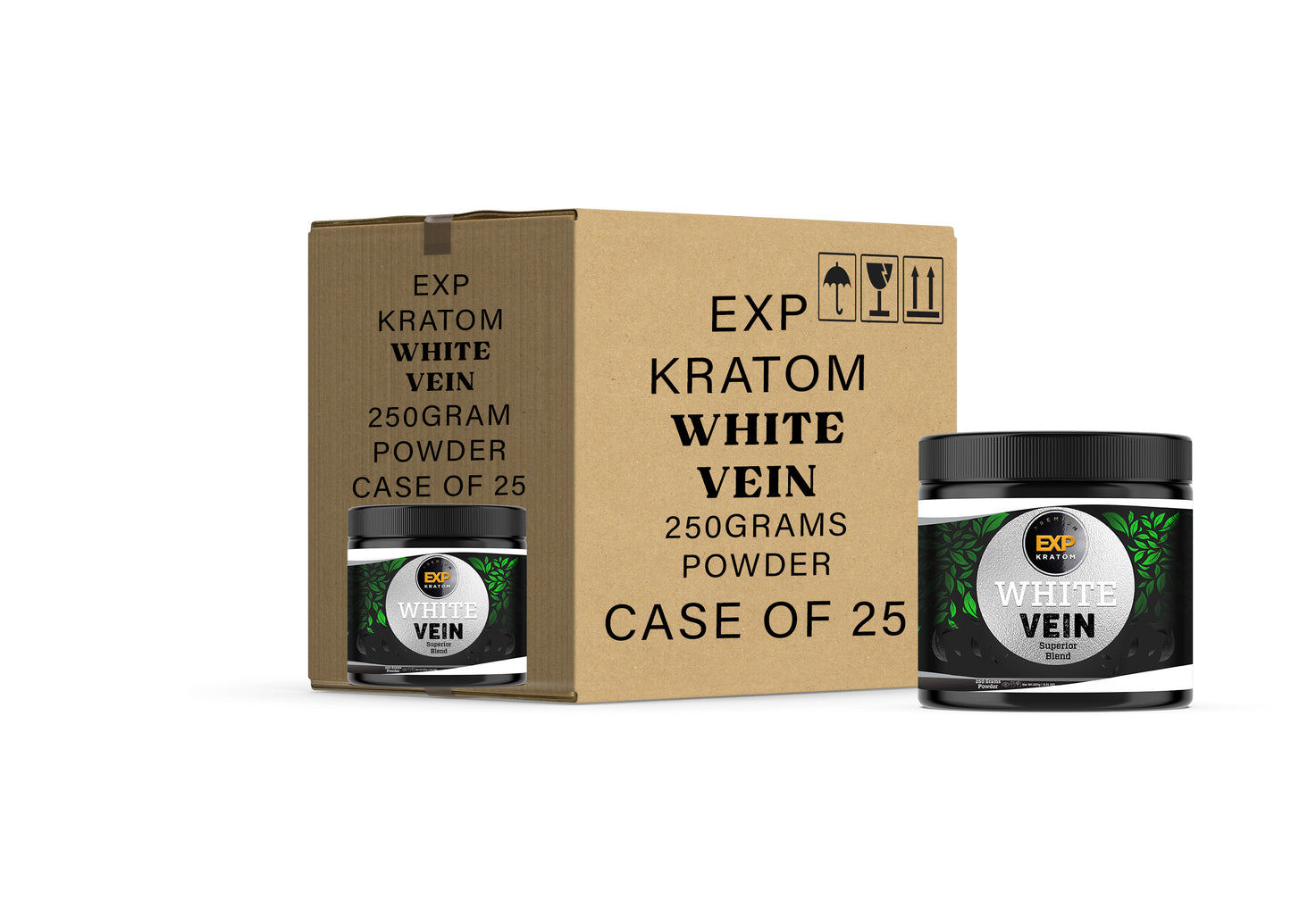 EXP Premium White Vein Powder Jar