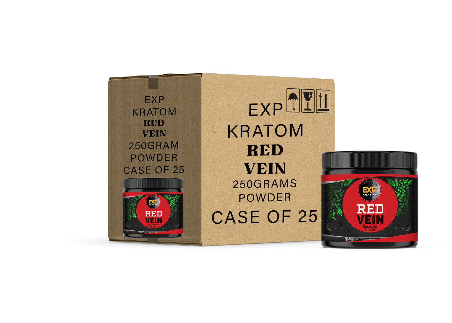 EXP Premium Red Vein Powder Jar