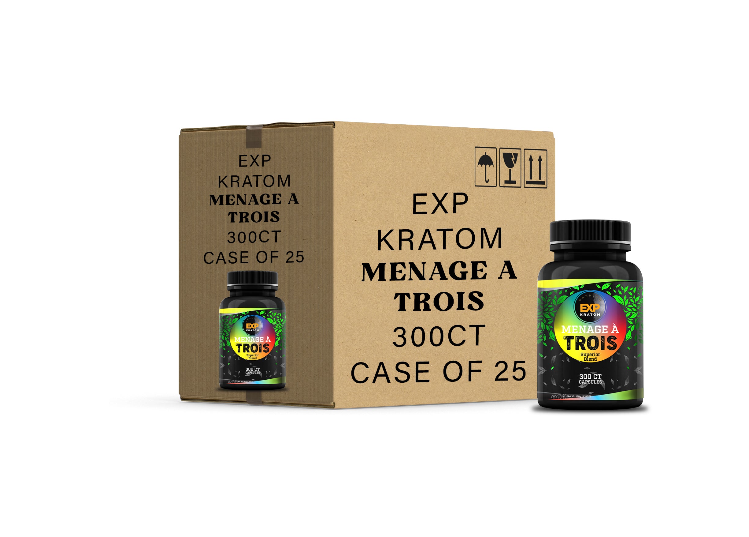 Menage A Trois Kratom capsules | NuWave Botanicals