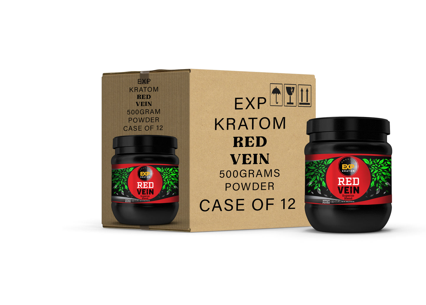 EXP Premium Red Vein Powder Jar