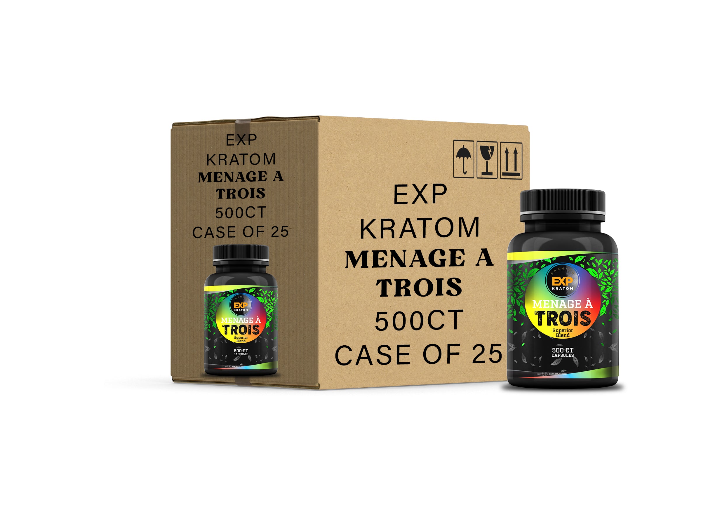 Menage A Trois Kratom capsules | NuWave Botanicals