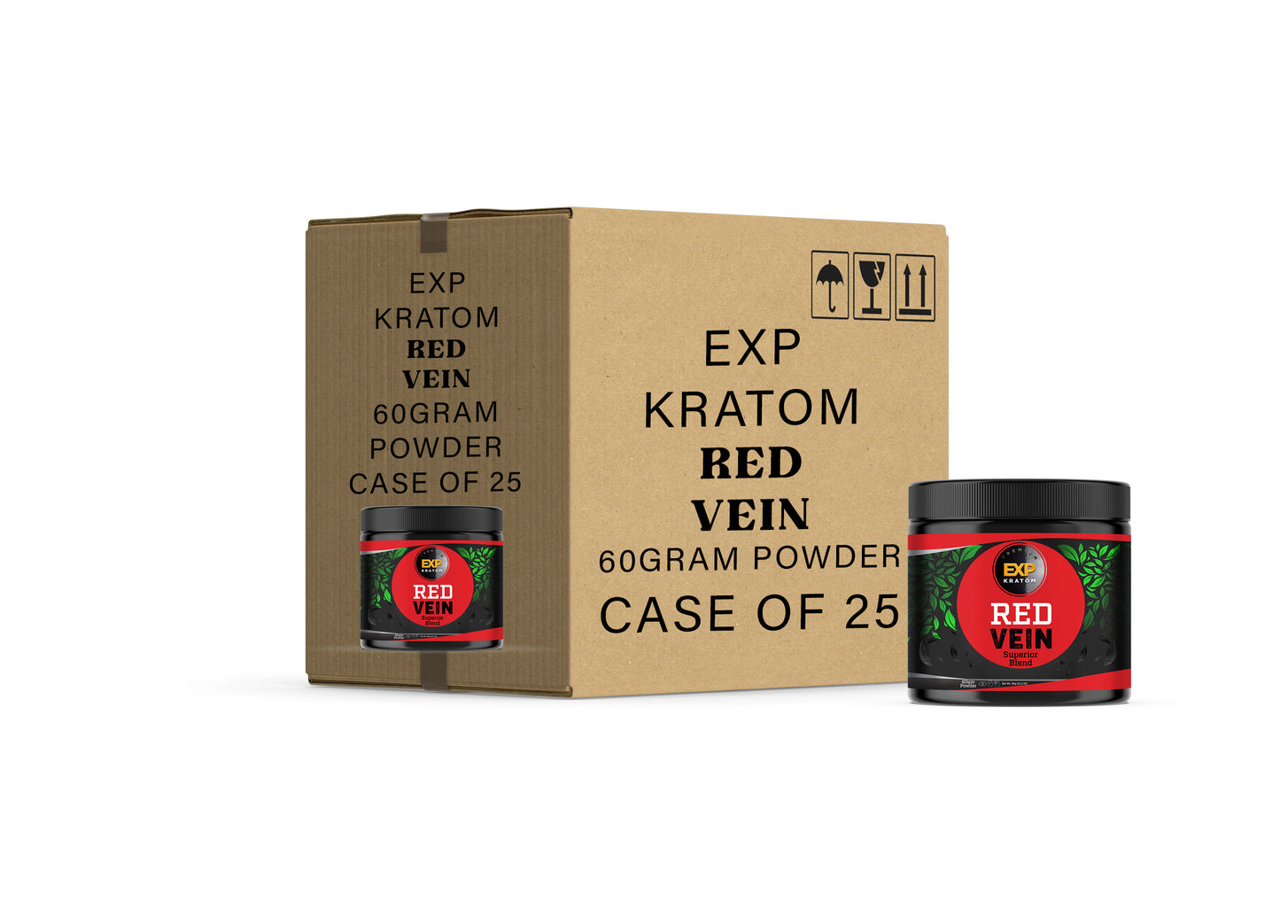 EXP Premium Red Vein Powder Jar