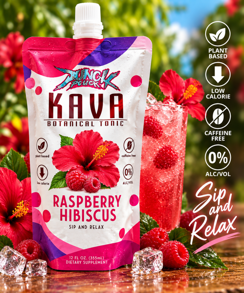 Kava Raspberry Hibiscus – 12 oz