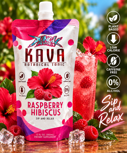 Kava Raspberry Hibiscus – 12 oz