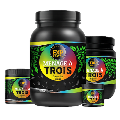 EXP Premium Ménage à Trois Kratom Powder — Lab Tested