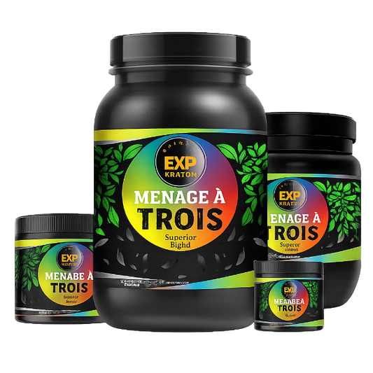 EXP Premium Ménage à Trois Kratom Powder — Lab Tested