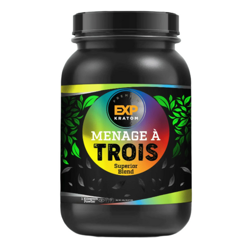EXP Premium Ménage à Trois Kratom Powder — Lab Tested