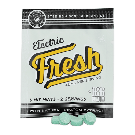 Electric Fresh 45mg MIT Mint – 1836 Kratom | Adults Only