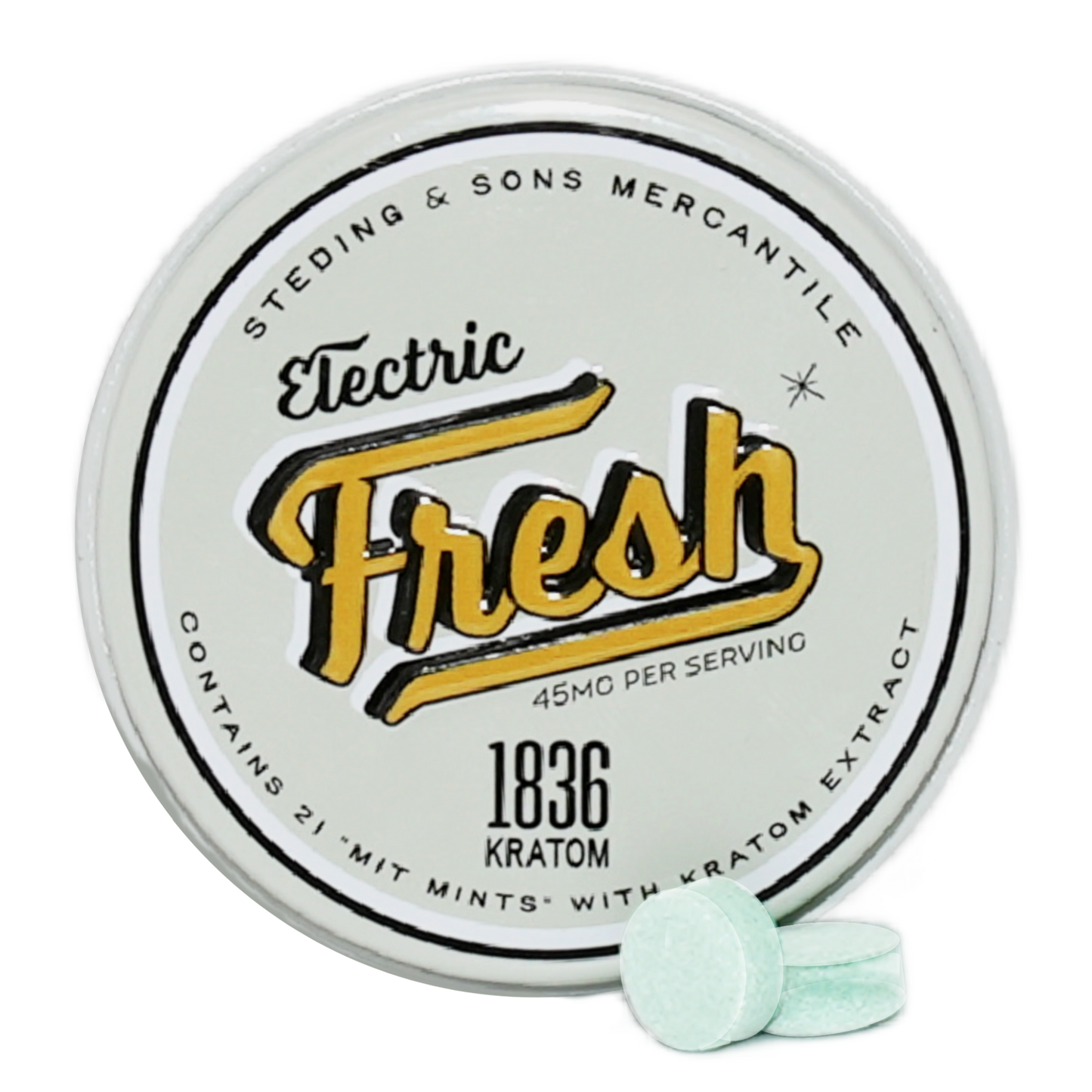 Electric Fresh 45mg MIT Mint – 1836 Kratom | Adults Only