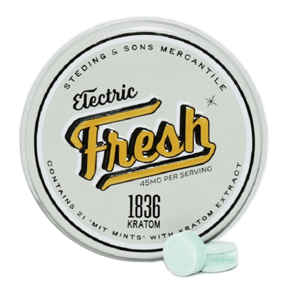 Electric Fresh 45mg MIT Mint – 1836 Kratom | Adults Only