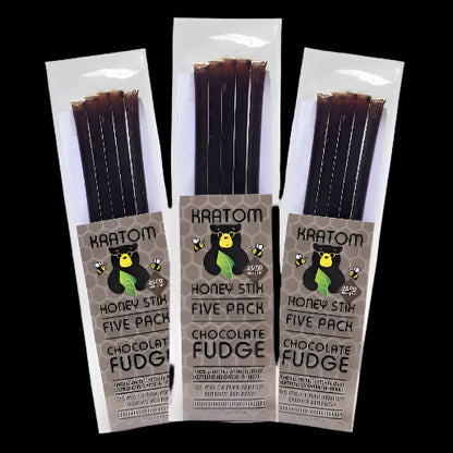 Kratom Honey Stix Chocolate Fudge 25mg 5 pack