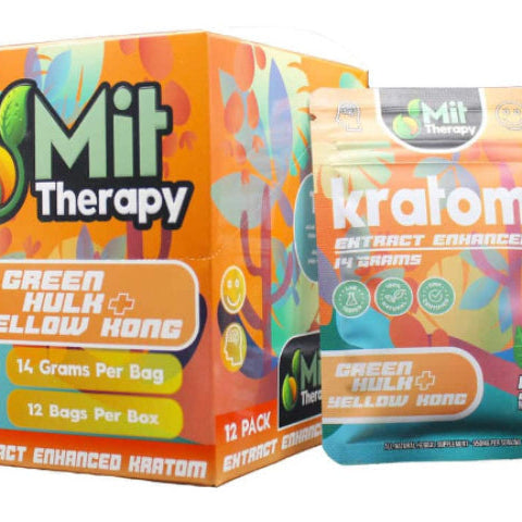 Mit Therapy Green Hulk + Yellow Kong Enhanced Kratom Powder