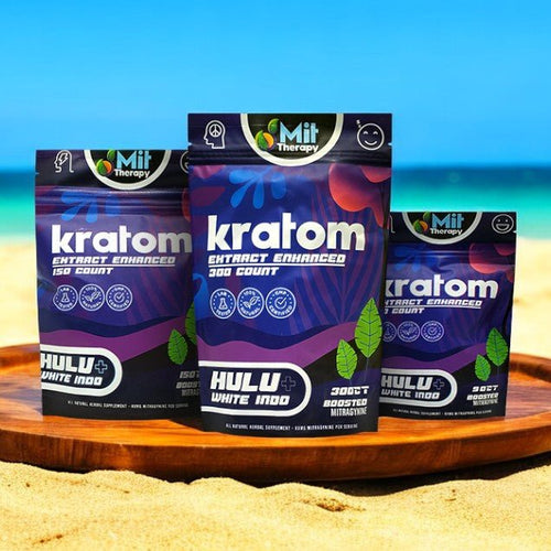 Mit Therapy Hulu + White Indo Enhanced Kratom Capsules