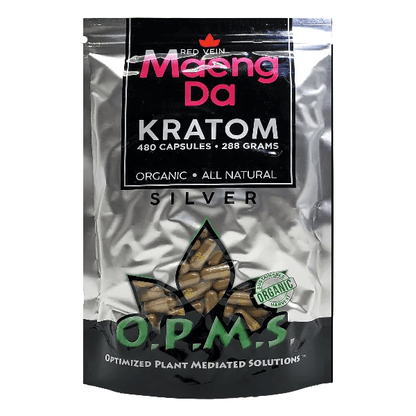OPMS Silver Red Maeng Da Kratom Capsules