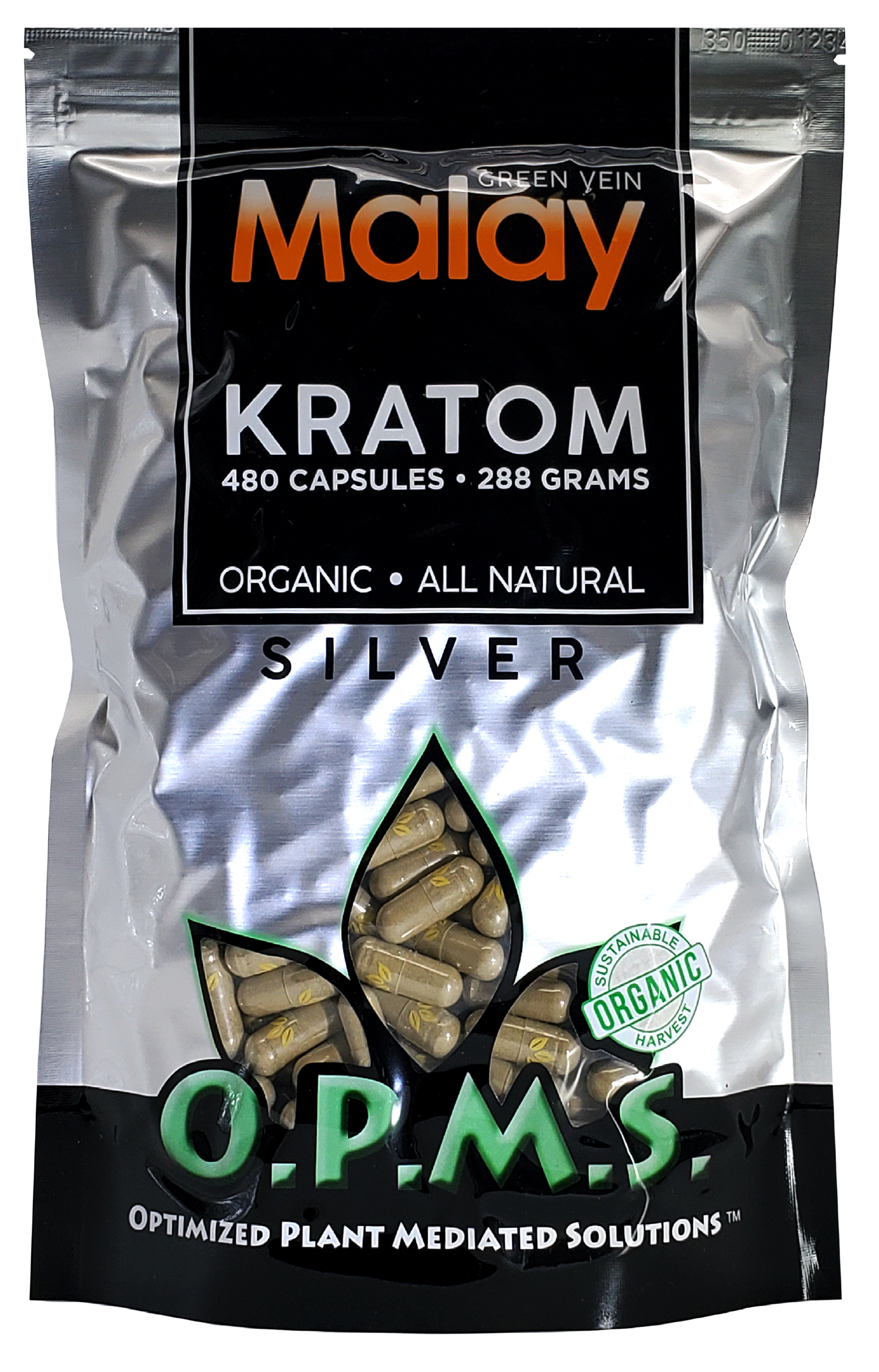 OPMS Silver Green Vein Malay Capsules