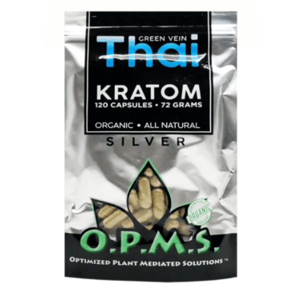 OPMs Silver Green Thai  Kratom Capsules