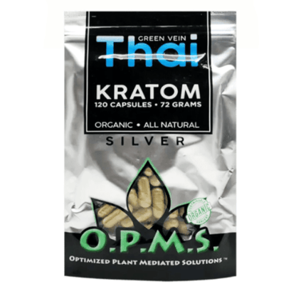 OPMs Silver Green Thai  Kratom Capsules