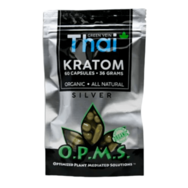 OPMs Silver Green Thai  Kratom Capsules