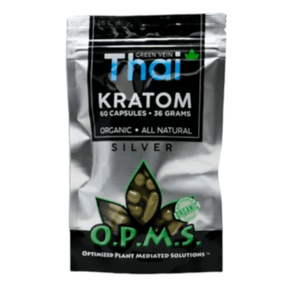 OPMs Silver Green Thai  Kratom Capsules