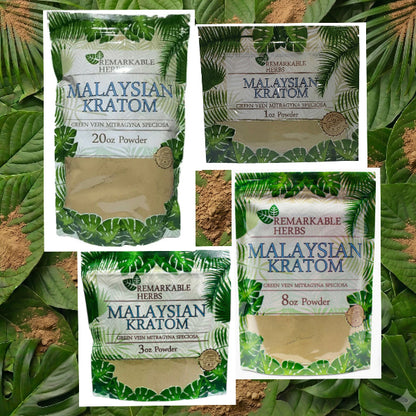 Remarkable Herbs Kratom Malaysian Green Vein Powder