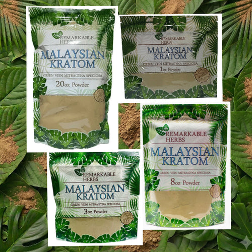 Remarkable Herbs Kratom Malaysian Green Vein Powder