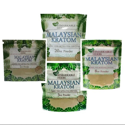 Remarkable Herbs Kratom Malaysian Green Vein Powder