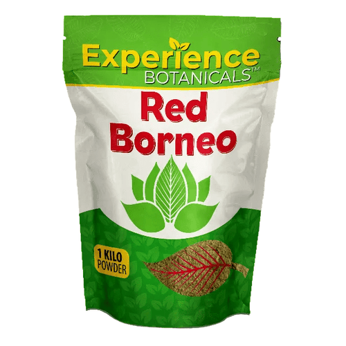 Experience Botanicals Red Borneo Kratom Powder 1kg bag — lab-tested red vein kratom at NuWave Botanicals