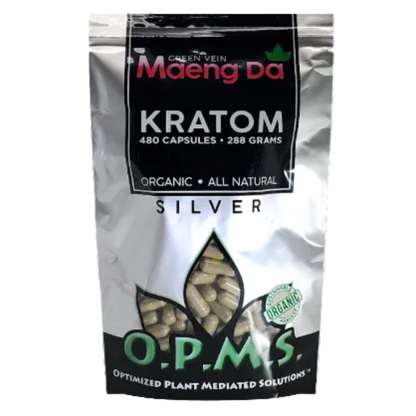 OPMS Silver Green Maeng Da Caps