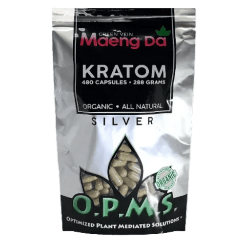 OPMS Silver Green Maeng Da Kratom Capsules