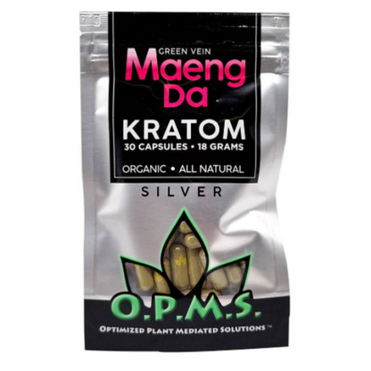 OPMS Silver Green Maeng Da Caps